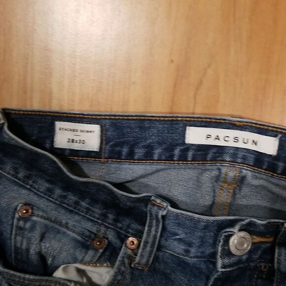 PACSUN destroyed jeggings WELL WORN - Picture 2 of 6